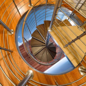 Industrial Spiral Staircase Photography Project by Damien Ford